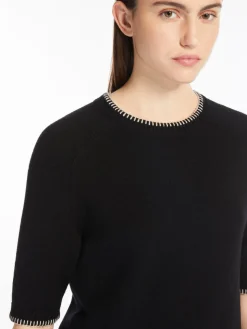 Wool and cashmere crew-neck jumper