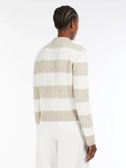 Wool and cashmere cropped jumper
