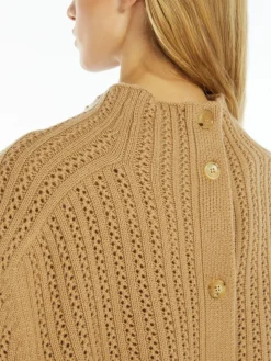 Wool and cashmere cropped jumper