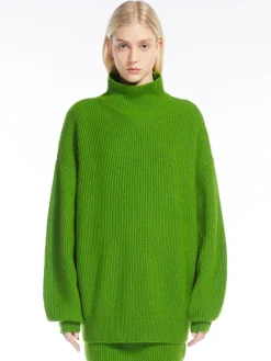Wool and cashmere high-neck sweater