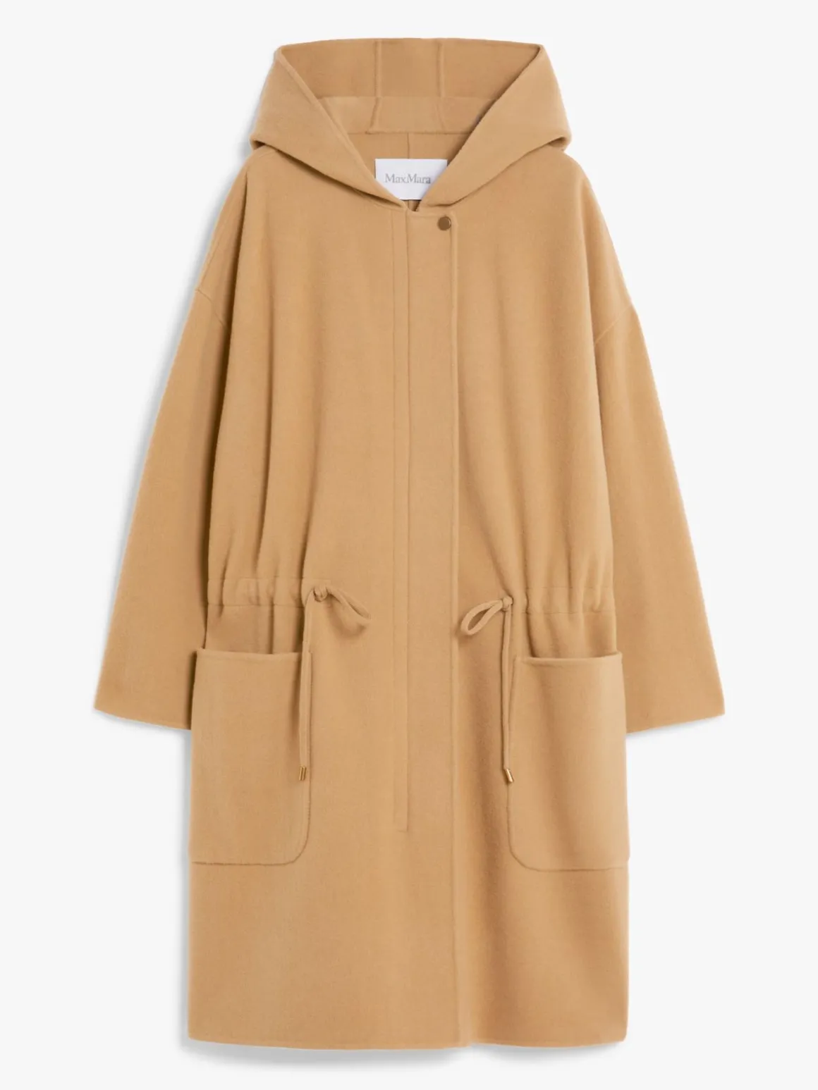 Wool and cashmere jersey coat