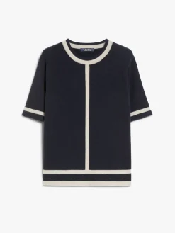 Wool and cashmere jumper with intarsia