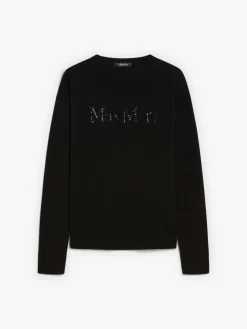 Wool and cashmere jumper with logo