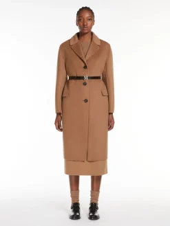 Wool and cashmere midi coat