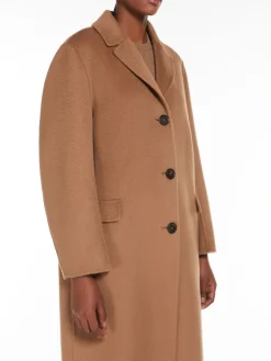 Wool and cashmere midi coat