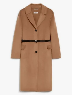 Wool and cashmere midi coat