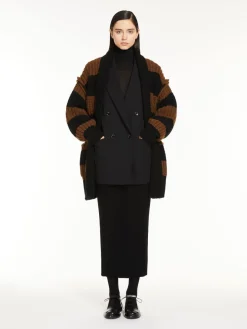 Wool and cashmere oversized cardigan