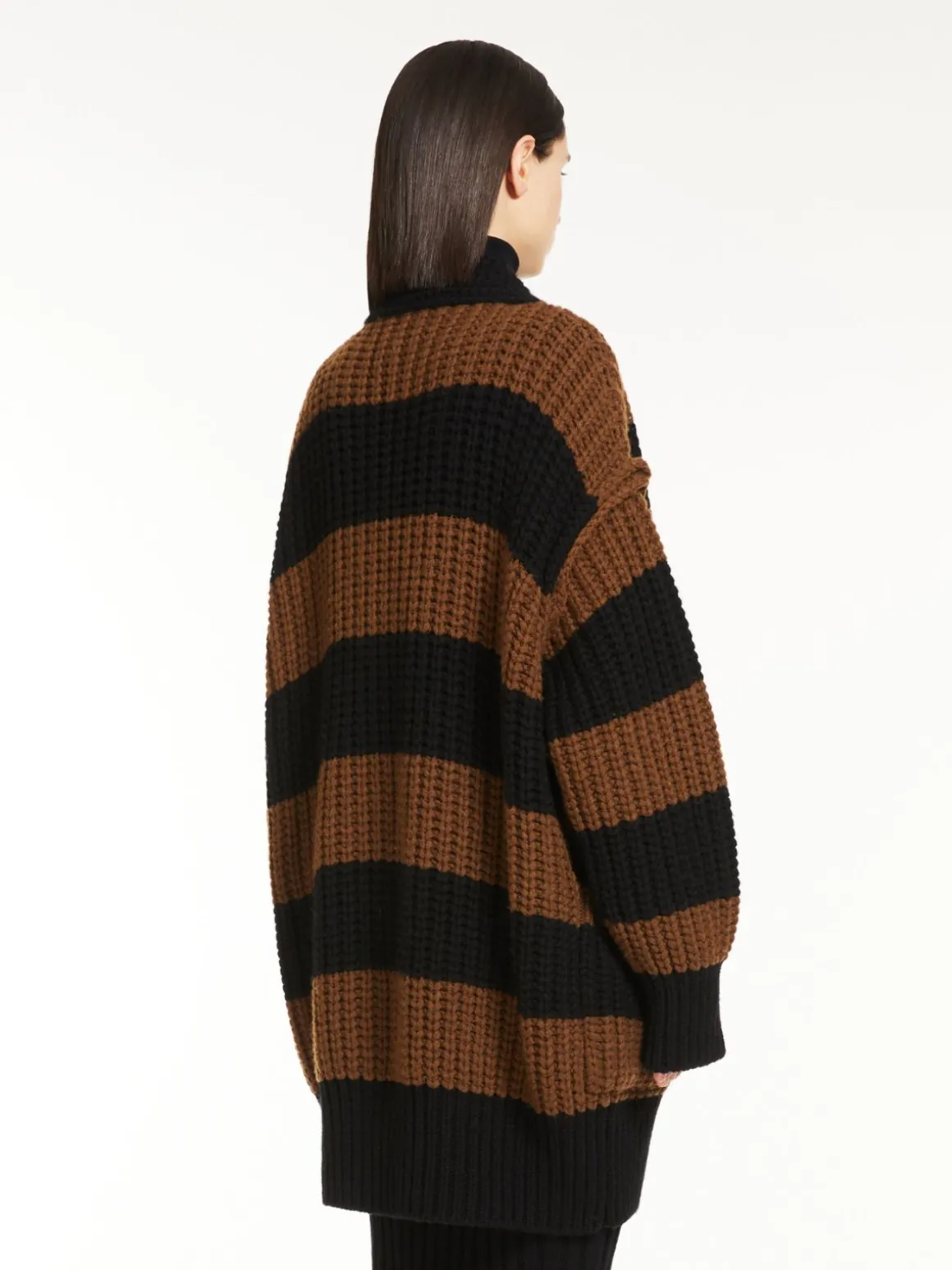 Wool and cashmere oversized cardigan