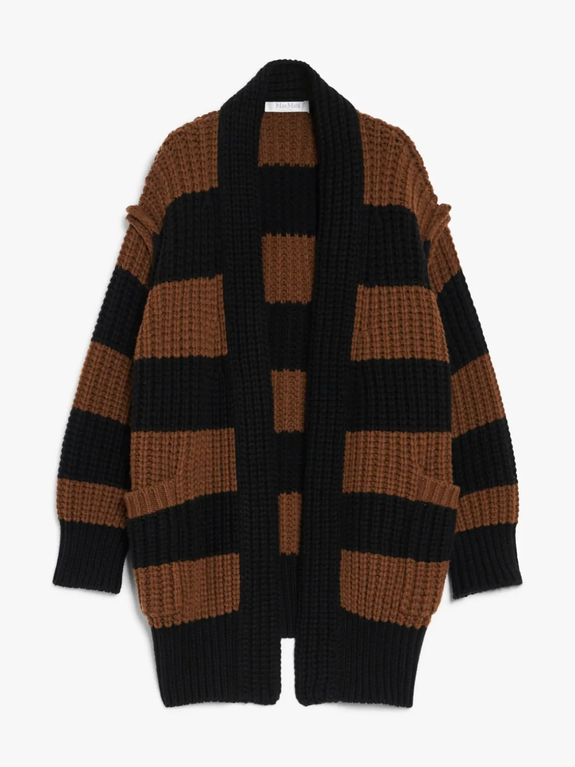 Wool and cashmere oversized cardigan