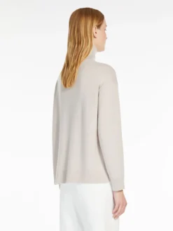 Wool and cashmere polo-neck sweater