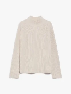Wool and cashmere ribbed jumper
