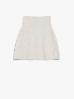 Wool and cashmere ribbed cape