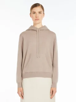 Wool and cashmere yarn sweatshirt