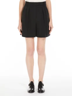 Wool and mohair shorts