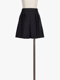 Wool and mohair shorts