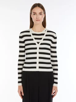 Wool and silk cardigan