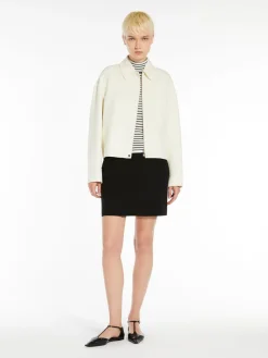 Wool and silk polo neck sweater