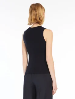 Wool and silk top