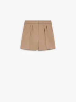 Wool canvas shorts