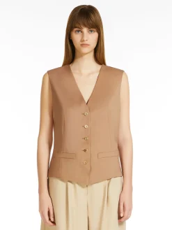 Wool canvas waistcoat