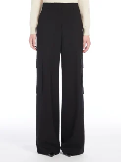 Wool cargo trousers