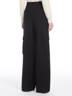 Wool cargo trousers
