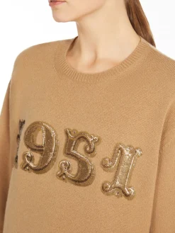 Wool, cashmere and sequin pullover