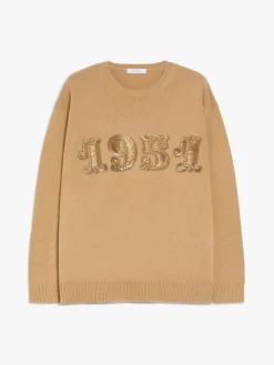 Wool, cashmere and sequin pullover