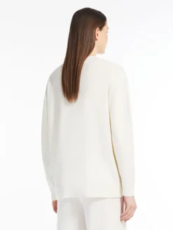 Wool, cashmere and sequin pullover