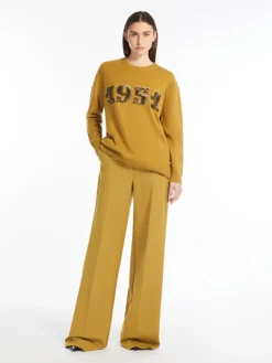 Wool, cashmere and sequin pullover
