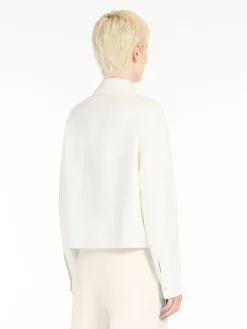 Wool, cashmere and silk boxy jacket
