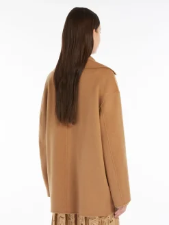 Wool, cashmere and silk pea coat