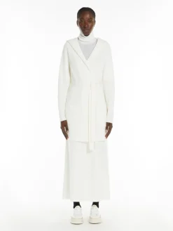 Wool coat with belt