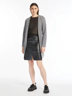 Wool coat with belt