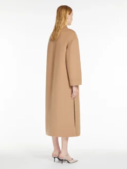 Wool coat with belt