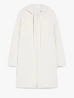 Wool coat with hood