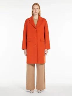 Wool cocoon coat