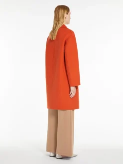 Wool cocoon coat