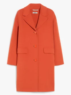 Wool cocoon coat