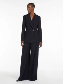 Wool cordonet trousers