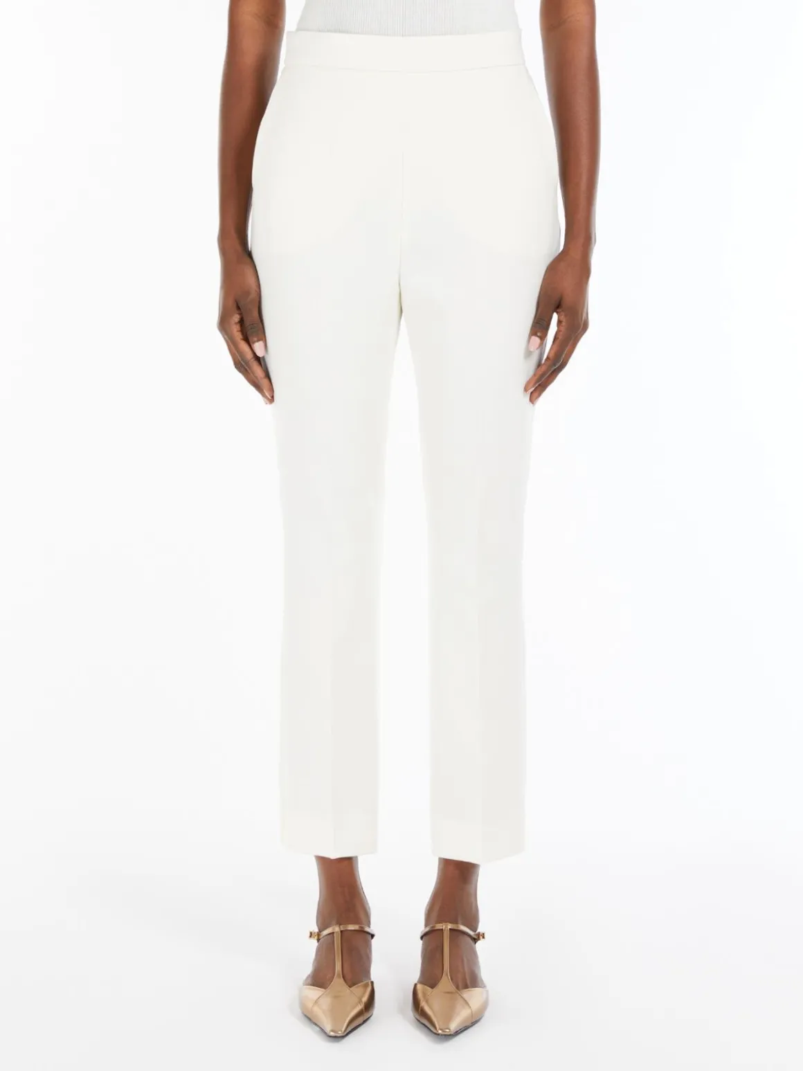 Wool crêpe trousers