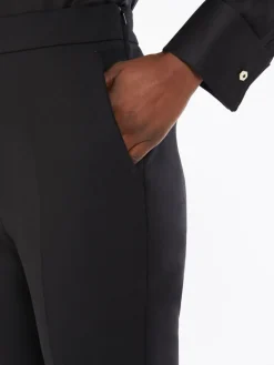 Wool crêpe trousers