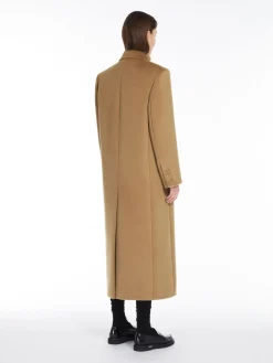 Wool double-breasted coat