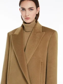 Wool double-breasted coat