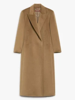 Wool double-breasted coat