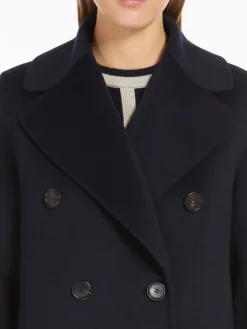 Wool double-breasted coat