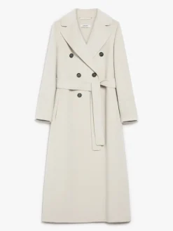 Wool double-breasted coat