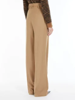 Wool drap trousers