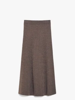 Wool flared skirt