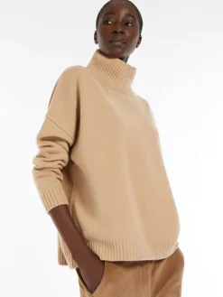 Wool high-neck sweater